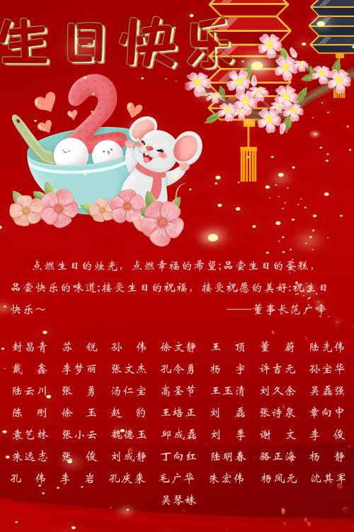 【生日祝福】恭祝2月生日的員工生日快樂！