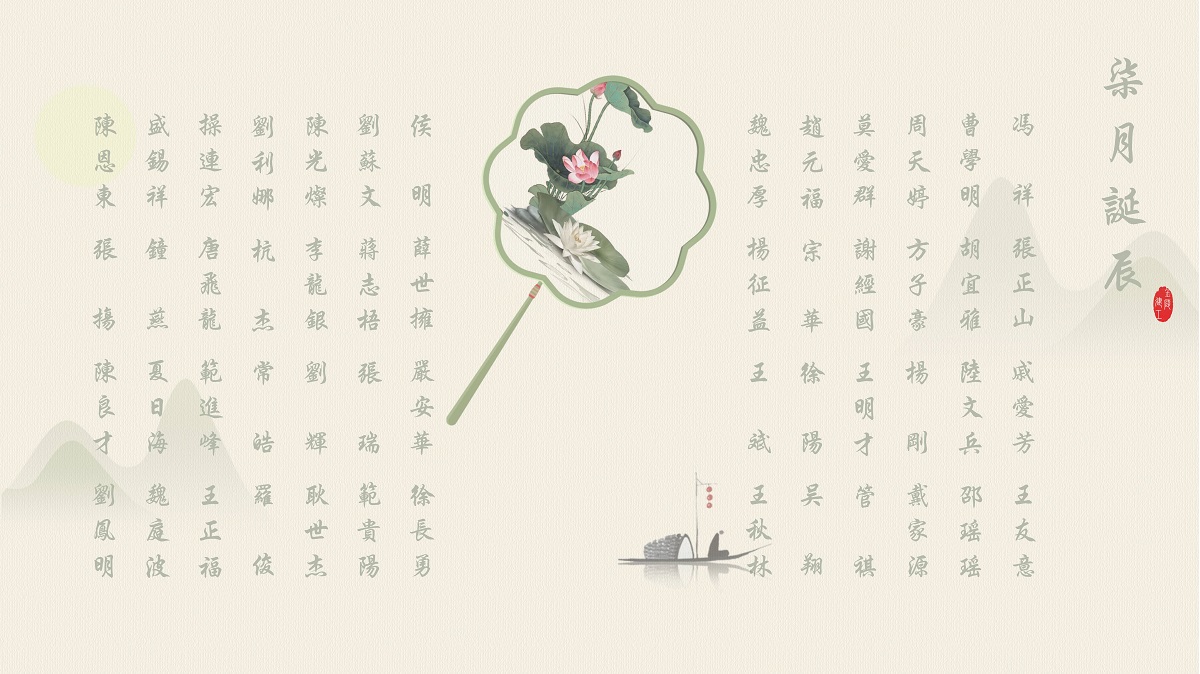 【生日祝福】恭祝7月生日的員工生日快樂！