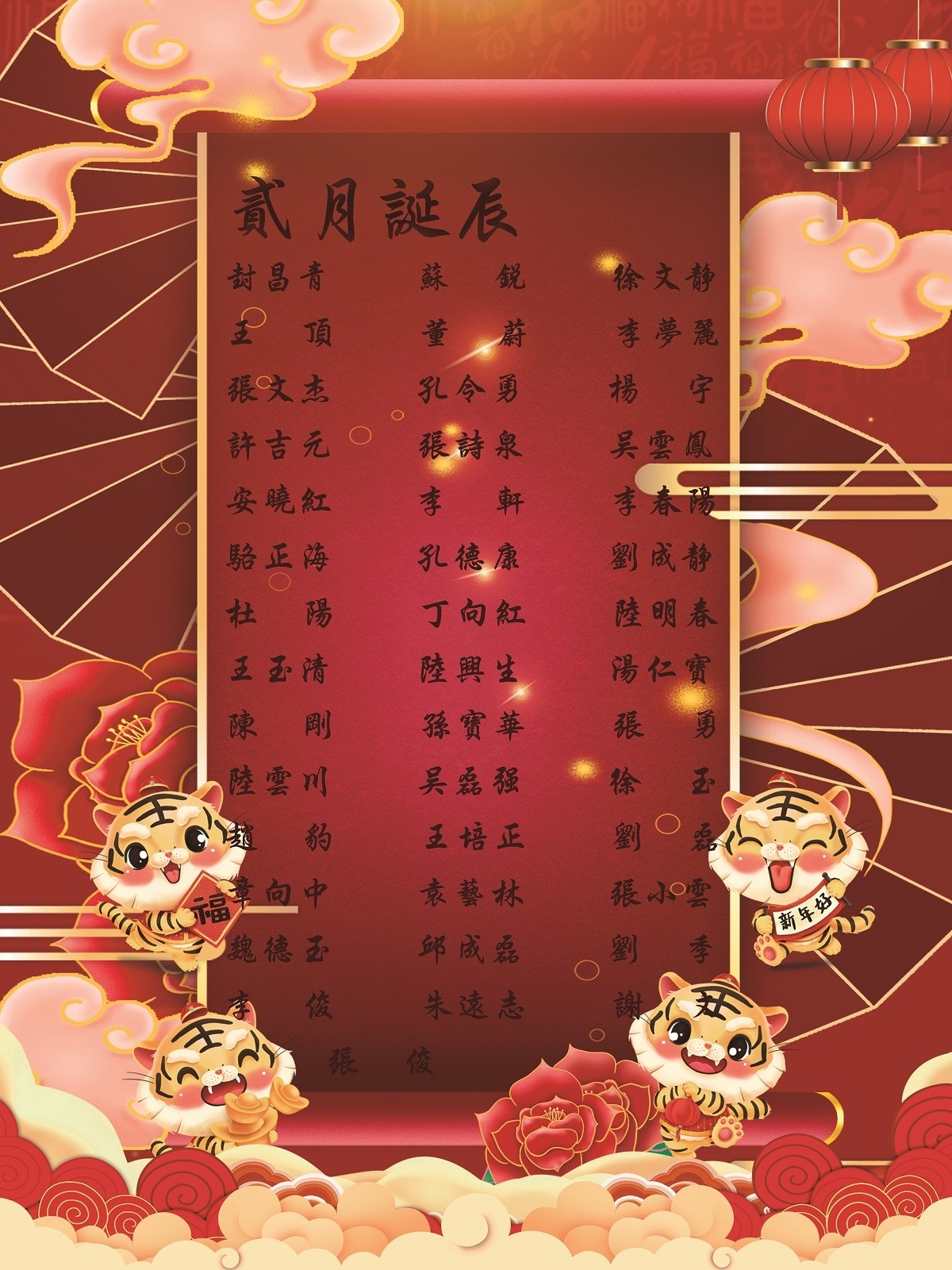 【生日祝?！抗ё?2月生日的員工生日快樂！